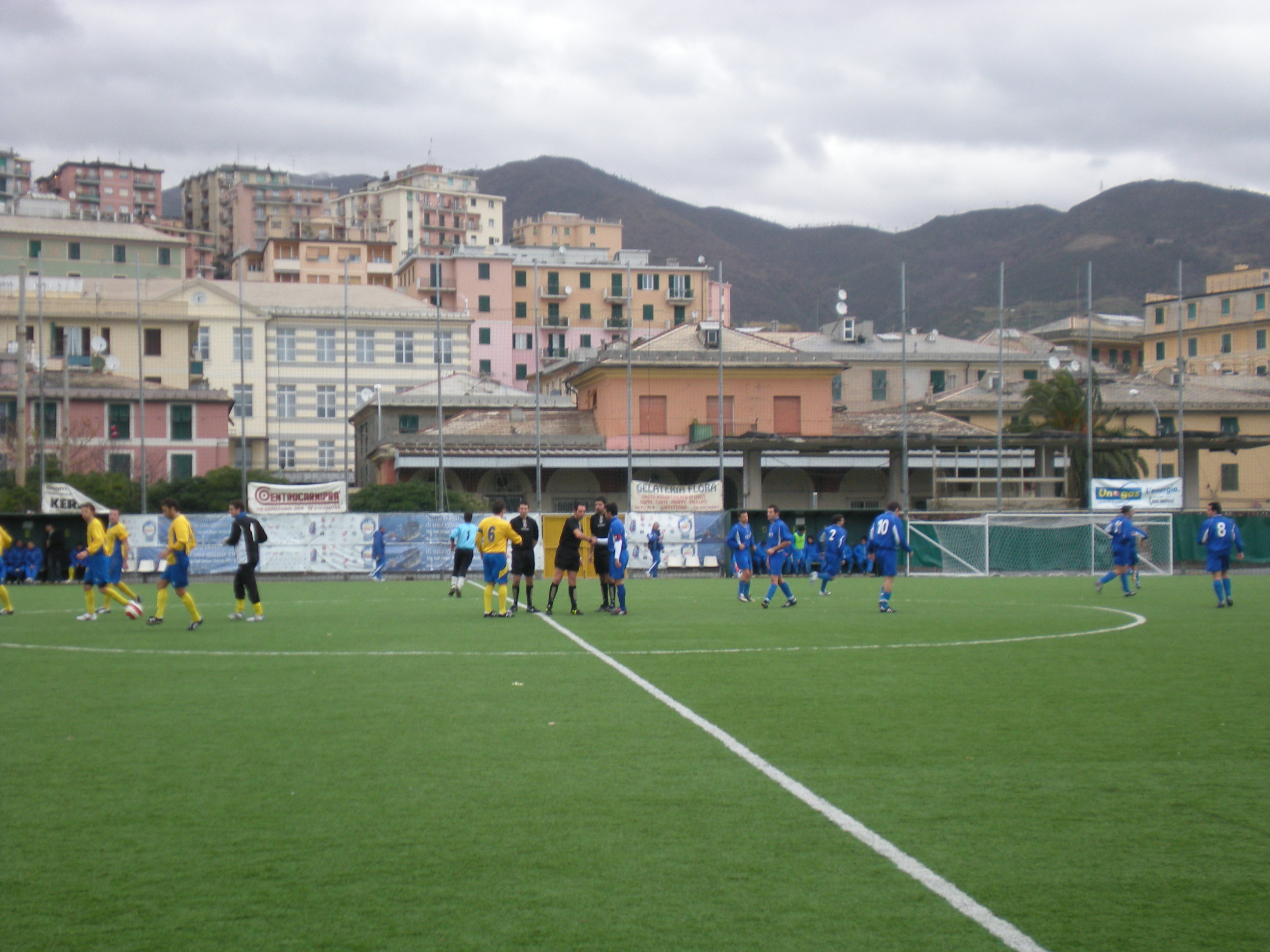 all' inizio della partita