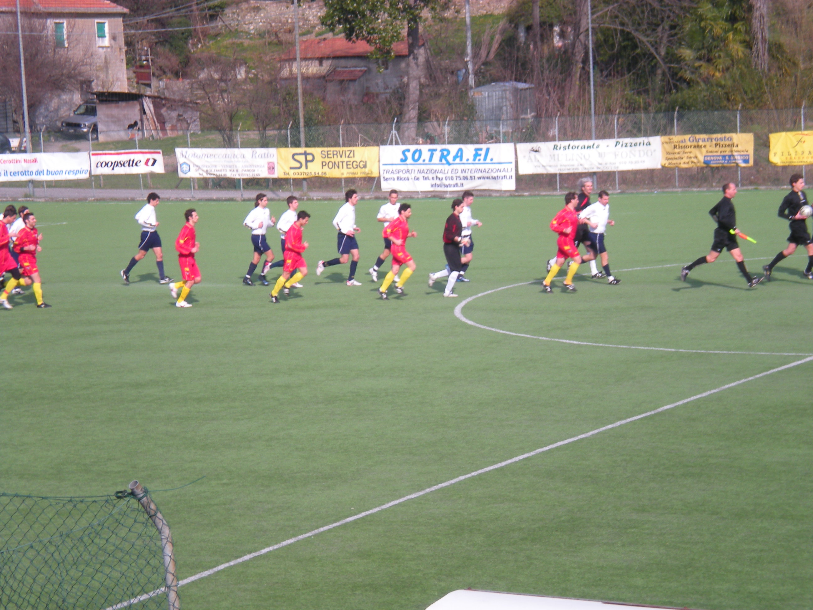 le squadre in campo