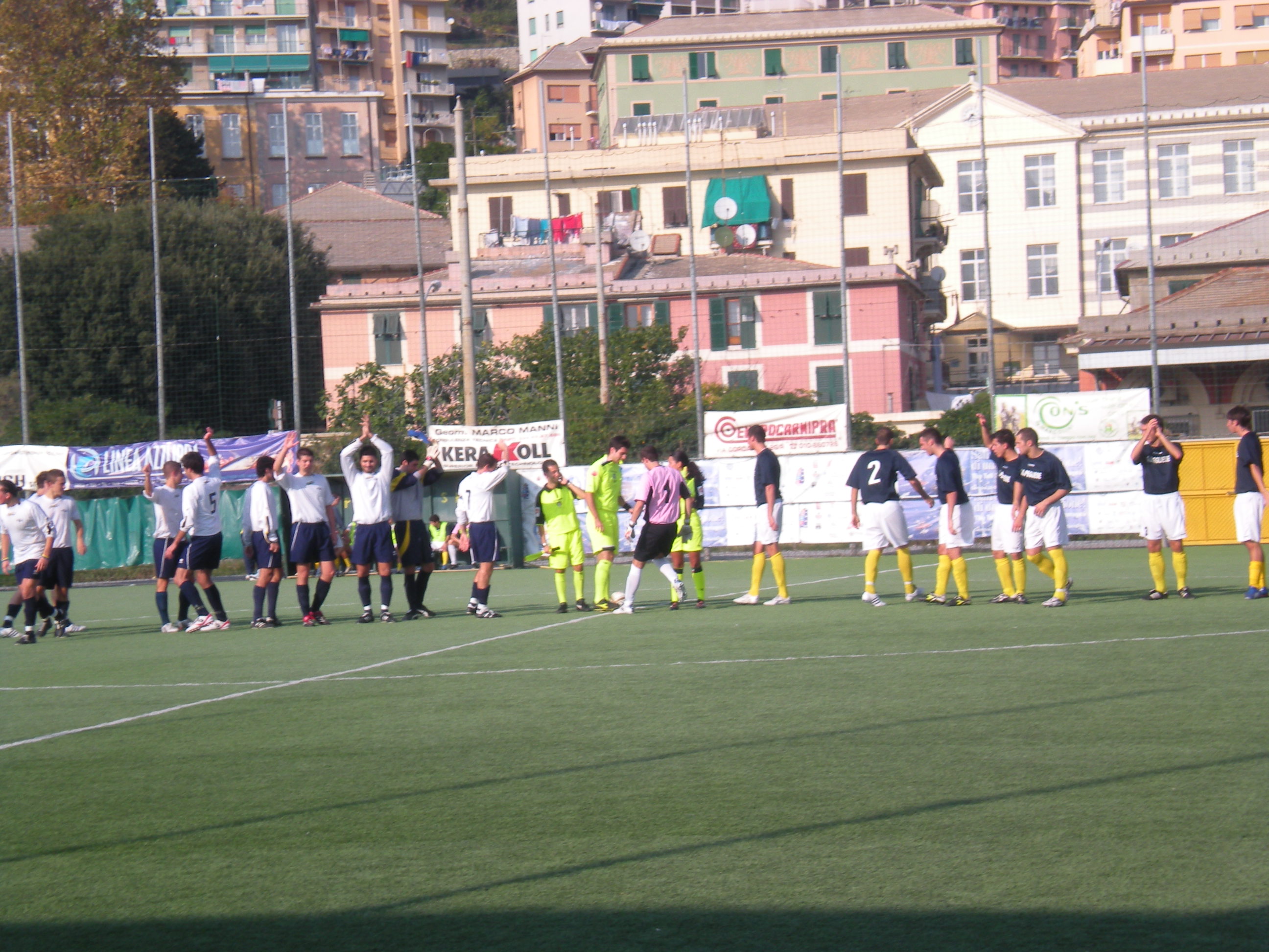 L'ingresso in campo