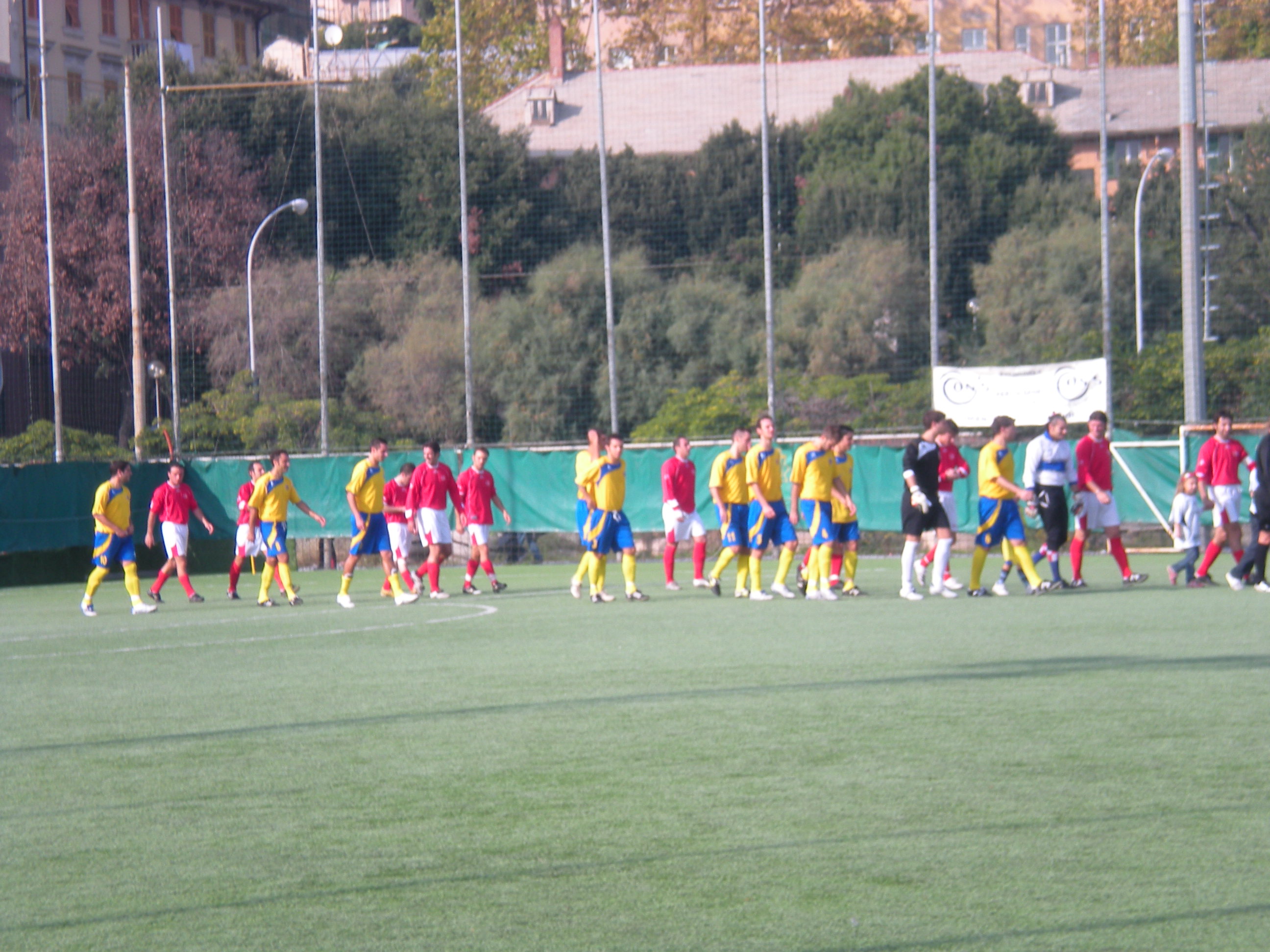 L'ingresso in campo